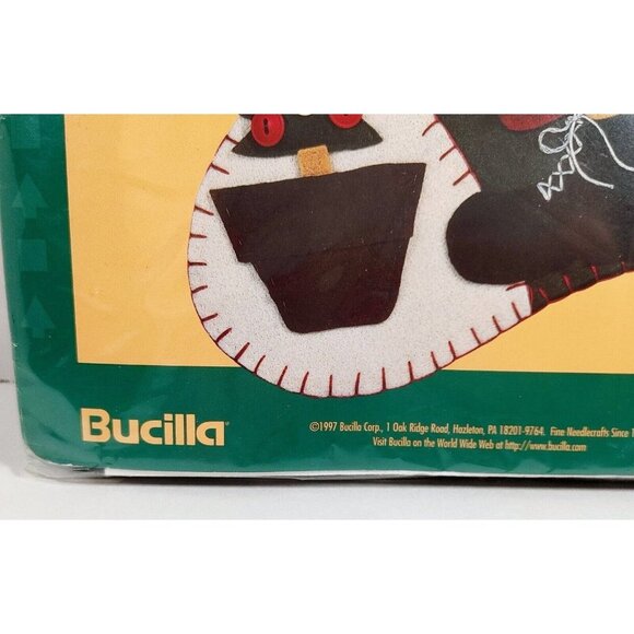Bucilla Alma Lynne 83798 Holiday Felt Stocking Santa Kit Vintage 1997 NEW - Picture 4 of 7
